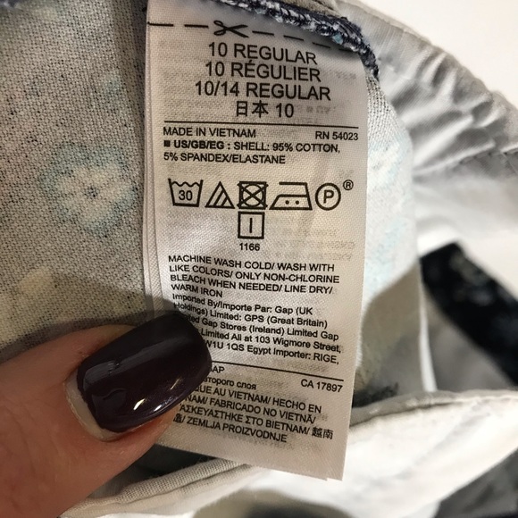 🍍Gap skinny ankle flower pants NWT - Picture 4 of 4